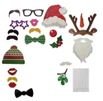 Holiday Festive Christmas Photo Booth 20 And Sticks. Fixed Price $8.65.