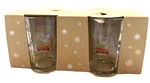 Pottery Barn Car Christmas Juice Glasses Clear Tree Woodie Holiday Set 4. Fixed Price $40.50.