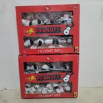 Kurt Adler Peanuts Indoor / Outdoor Snoopy 10 Christmas Lights Set Of 2 Untested. Fixed Price $35.00.