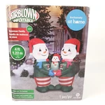 4' Inflatable Led Christmas Snowman Pajama Family Yard Decoration Gemmy Airblown. Fixed Price $49.95.