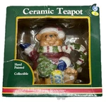 Royal Seasons Christmas Bear Teapot Ceramic - Hand Painted Collectible New. Fixed Price $28.50.
