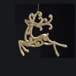 Kurt S. Adler Golden Splendor Glitter Reindeer Christmas Ornament. Fixed Price $7.88.