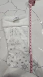 Hobby Lobby White Silver Snowflake Christmas Stocking Faux Fur Cuff 21". Fixed Price $10.00.