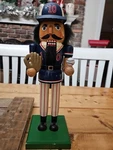 Northlight 14" Red And Blue Wooden Christmas Nutcracker Baseball Player #10. Fixed Price $9.99.