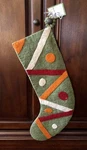 Arcadia Home Heritage Collection 100% Hand Felted Wool Christmas Stocking Nwt. Fixed Price $19.99.