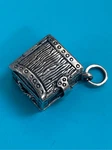 .925 Treasure Chest Vintage Sterling Silver Jewelry Charm #keepsake. Fixed Price $64.00.