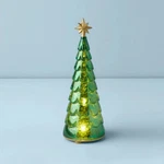 Lenox Christmas Radiant - Glass Pine Tree Figurine Tall Lights Up N/o. Fixed Price $24.98.