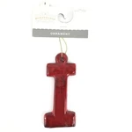 Red Mercury Glass Initial Letter Christmas Ornament Monogram Wondershop Target. Fixed Price $15.00.