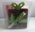 Christmas Cheese Snack Dip Bowl Spreader Napkins Present Shape Real Home New. Fixed Price $8.98.