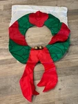 Evergreen Enterprises 3-D Christmas Wreath Decorative Flag 28 X 35. Fixed Price $20.00.
