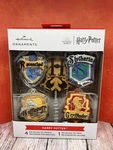 Hallmark 4 Mini Ornaments 1 Tree Topper Harry Potter Hogwart's Schools. Fixed Price $15.95.