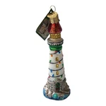 Old World Christmas Glass Ornament, Holiday Lighthouse With Tags. Fixed Price $17.87.