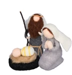 Primitives By Kathy Nativity Felt Set Of 3 Christmas Holiday Jesus Critter Scene. Fixed Price $19.54.
