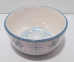 St. Nicholas Square Winter Frost Snowflakes 6" Cereal Soup Bowl. Fixed Price $9.99.