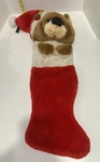 Vintage 22" Smithy Stuffed Teddy Bear Plush Christmas Holiday Stocking (#Y1225). Fixed Price $29.99.