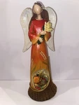 Valerie Parr Fall Harvest Basket Weave Angel 11". Fixed Price $20.00.