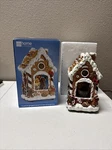 Vtg Jc Penny Home Collection Musical Gingerbread House Snowglobe Working Winter. Fixed Price $25.00.