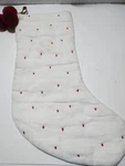 Hearth & Hand Magnolia Embroider Red Stars Christmas Stocking Pom Preowned. Fixed Price $19.99.