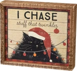 Primitives By Kathy Rustic Box Sign - Chase Stuff That Twinkles. Fixed Price $14.49.