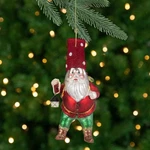 Northlight 6.25" Green Red Santa Claus Lantern Glass Christmas Ornament. Fixed Price $16.49.