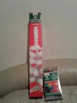 Tabletop Christmas House 18" Artificial White Tree Stand & Led Light. Fixed Price $9.99.