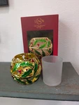 Lenox For The Holidays Gold Holly Votive Tea-light Candle Holder Nib. Fixed Price $12.95.