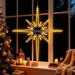 Led Star Of Bethlehem Light Large Christmas Hanging Rope Decor. Fixed Price $39.99.