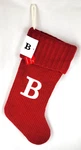 New Wondershop Target Knit Monogram Red & White Christmas Stocking 20" (#brw). Fixed Price $11.95.