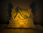Christmas Led Light Up Snow Scene Decor Holiday Table Centerpiece Xmas. Fixed Price $22.99.