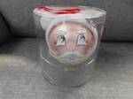 Kurt Adler Santa Head -hat Buddies Christmas Glass Ball Ornament New. Fixed Price $21.95.