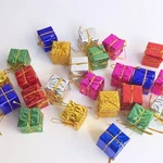 24PCS Shiny Mini Boxes Ornaments Christmas Tree Decoration,metal Foil Wra. Fixed Price $10.73.