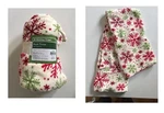Holiday Time Plush Throw Christmas Ivory Snowflake 50 X 60 Inches Blanket. Fixed Price $15.60.