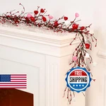 Yuxung Valentine's Day Garland With 30 Fairy Lights 4.5FT Pip Berry Decorative. Fixed Price $52.80.