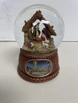 Roman Glitterdome Nativity Snowglobe Mustic Box #34320 Holy Night Tune 2011. Fixed Price $18.99.