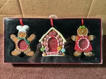 Nicholas Square Gingerbread Christmas Tree Ornaments Frames Set 2008 - New. Fixed Price $19.99.