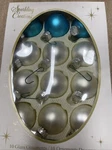 Sparkling Creations Christmas Ornaments 12 Round Glass Ball Glitter Hand Painted. Fixed Price $20.00.