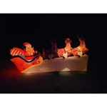 Holiday Time Santa's Sleigh W/ Flying Reindeer Self Inflatable Air Blown 11FT. Fixed Price $82.28.