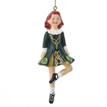 Kurt Adler 6-INCH Resin Irish Step Dancer Ornament 6IN, Green. Fixed Price $22.99.