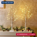 Peiduo Home Decor, 2FT Birch Tree With Led Lights, Warm White Up Lamp. Fixed Price $31.23.