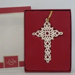Lenox China Snow Fantasies Cross Christmas Tree Ornament New Box. Fixed Price $17.97.