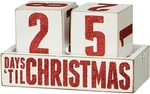 Primitives By Kathy Block Countdown Day 'til Christmas, 4.75" X 2.5" (2-PACK). Fixed Price $13.98.