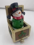Northlight Frosty Snowman Jack Box Christmas Stocking Holders. Fixed Price $12.71.