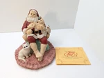 Vtg United Design Legend Of Santa Claus Purr-fect Christmas Cat Sculpture & Coa. Fixed Price $30.60.