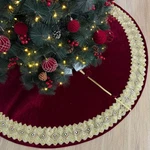 Venetian Gilded Velvet Christmas Tree 60-INCH, Burgundy. Fixed Price $135.99.