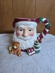'tis The Season Holiday Santa Claus Christmas Ceramic Cup 3D Mug, Original Box. Fixed Price $18.00.