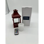 Home Reflections Lantern With Remote Led Flameless Candle Red 9 Inch. Fixed Price $19.00.