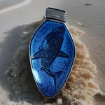 Sea World Pin Holiday Christmas Blue Great White Shark. Fixed Price $13.49.