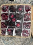 Ikea Scandinavian Straw Stars Ornaments Black Red Christmas 42 Pieces. Fixed Price $30.00.