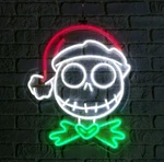 The Nightmare Before Christmas 14" Santa Jack Skellington "neon" Sign Led Lights. Fixed Price $29.49.