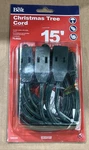 Do It Best 549355 Christmas Tree 15' Extension Cord 3-OUTLETS Polarized Nos. Fixed Price $21.99.